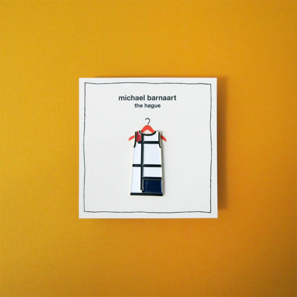 mondrian dress pin