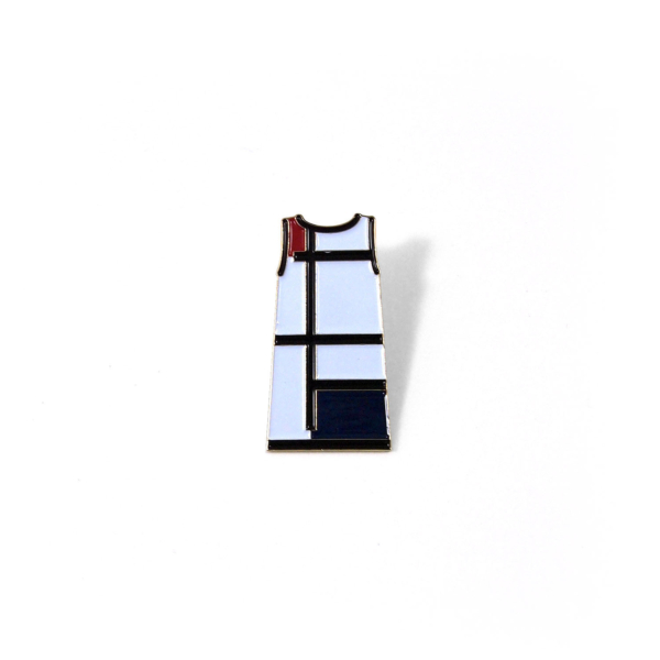 mondrian dress pin